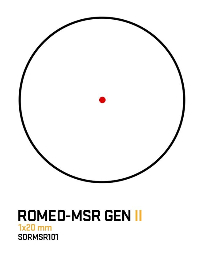 SIG ROMEO-MSR GEN II COMPACT RED DOT SIGHT 1X20MM 2 MOA RED